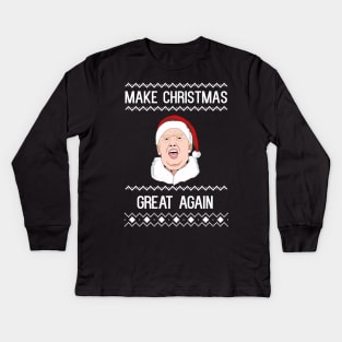 Make Christmas Great Again Kids Long Sleeve T-Shirt